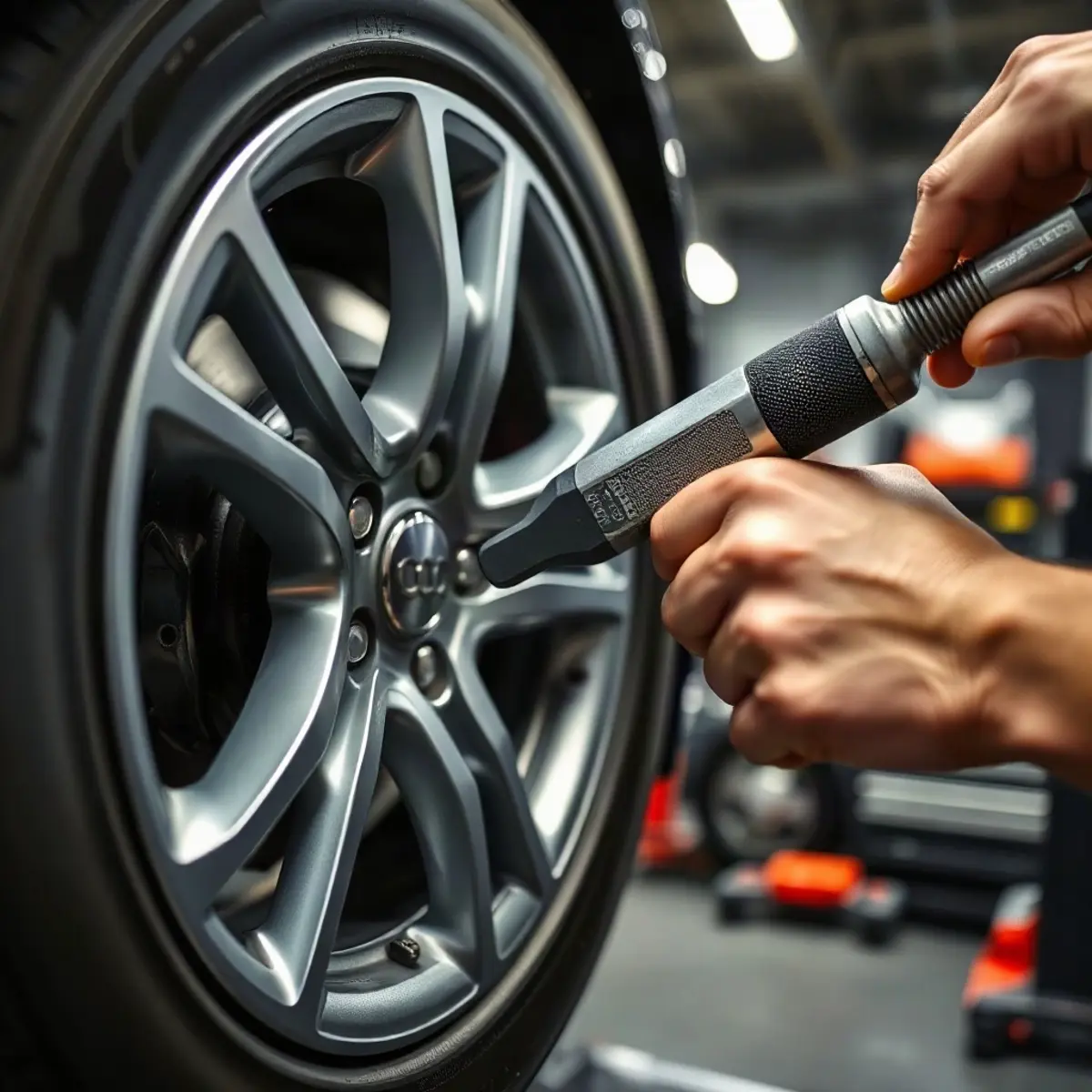 Момент затяжки колесных болтов Audi: таблица значений и инструкция