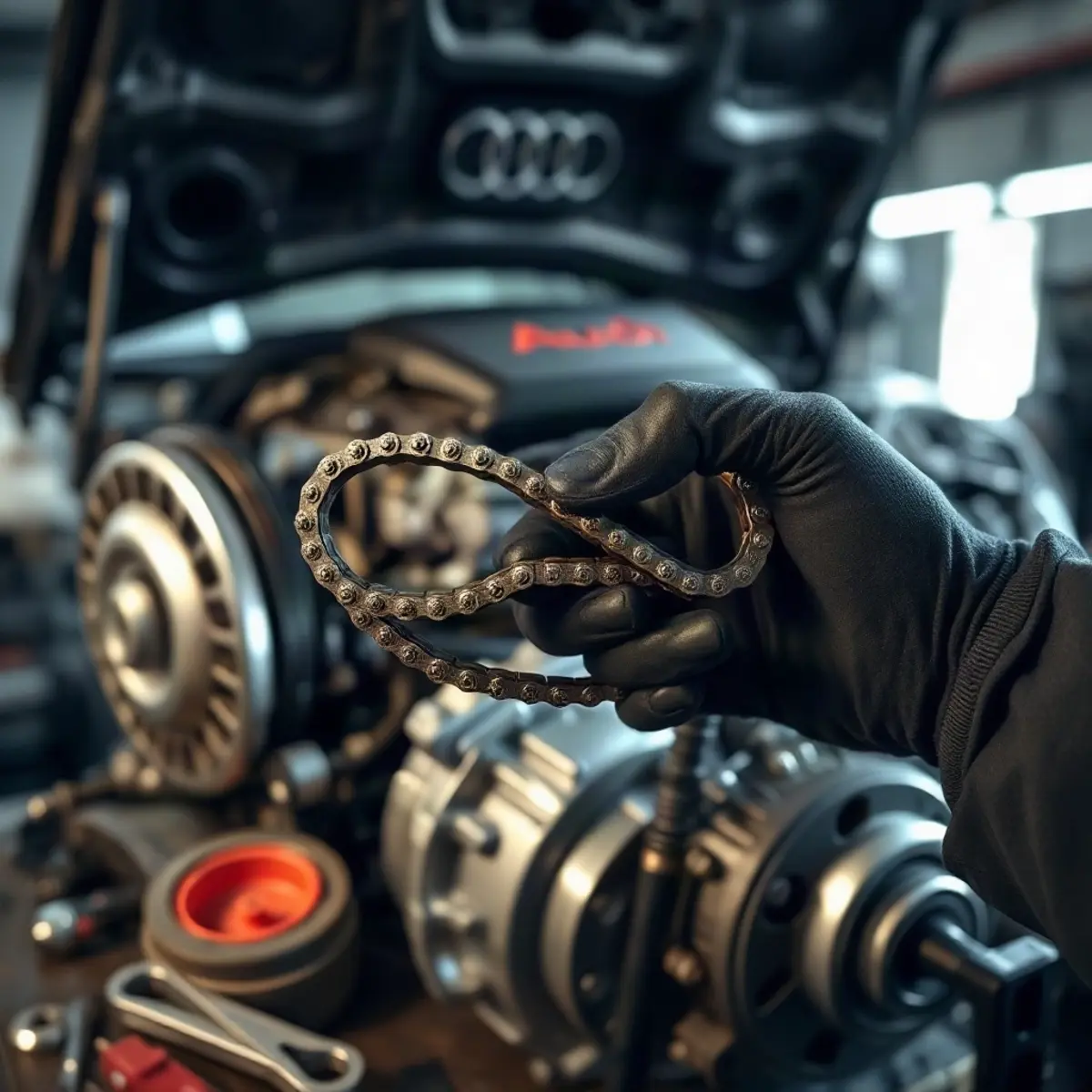 Замена цепи ГРМ на Audi A6 C7: цена, диагностика и регламент работ